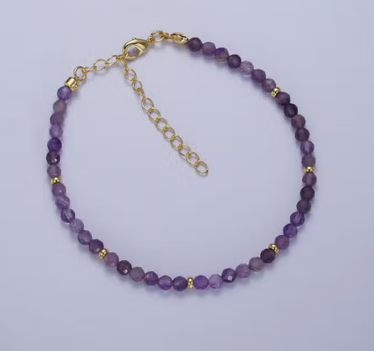 Natural Stone Grounding Bracelet- Minimalist Bracelet-Healing Stone Yoga Dainty Bracelet Gift for Women