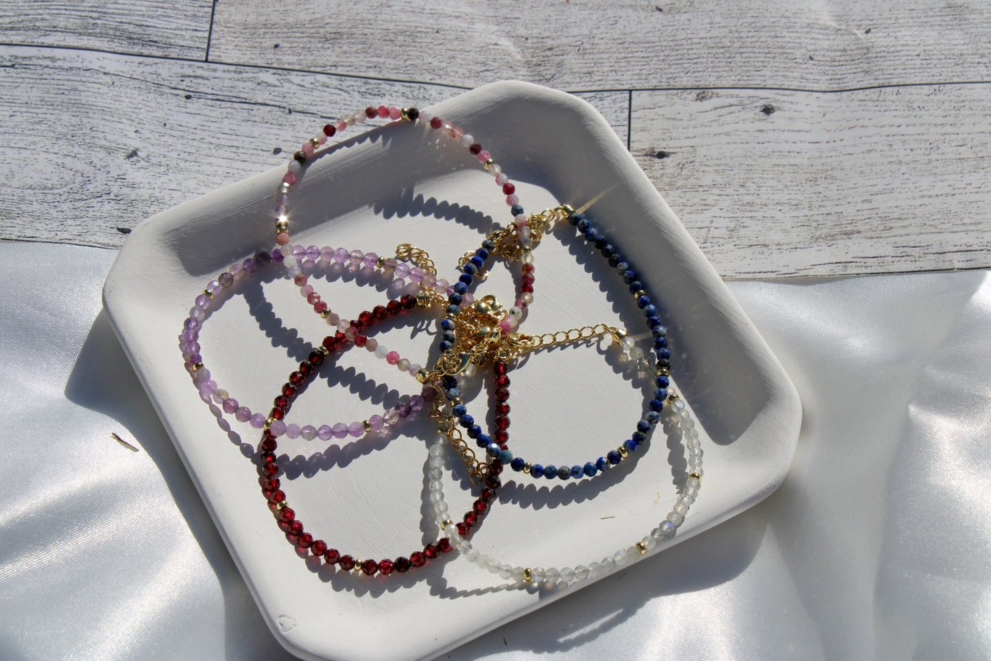 Natural Stone Grounding Bracelet- Minimalist Bracelet-Healing Stone Yoga Dainty Bracelet Gift for Women