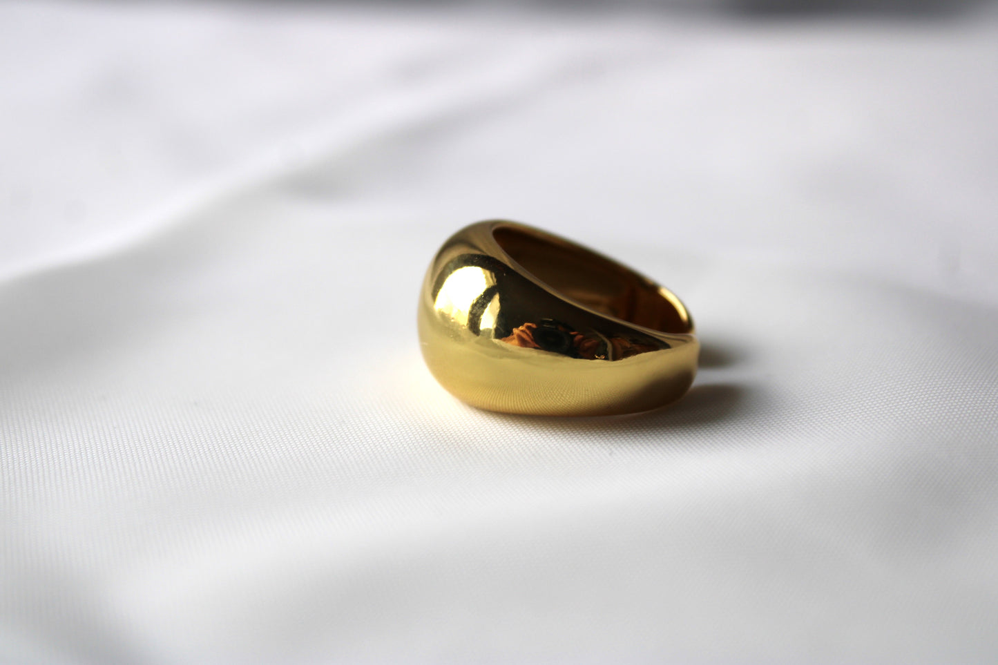 Gold Dome Ring For Women