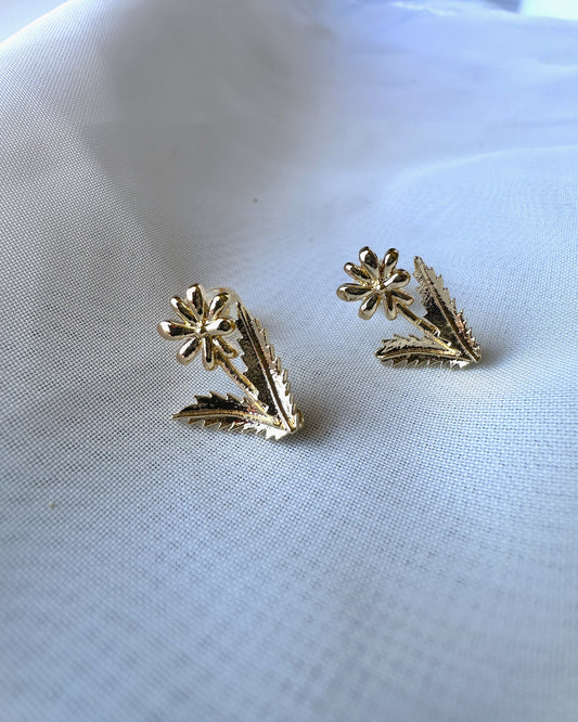 Flower Stud Earrings 14k Gold Filled