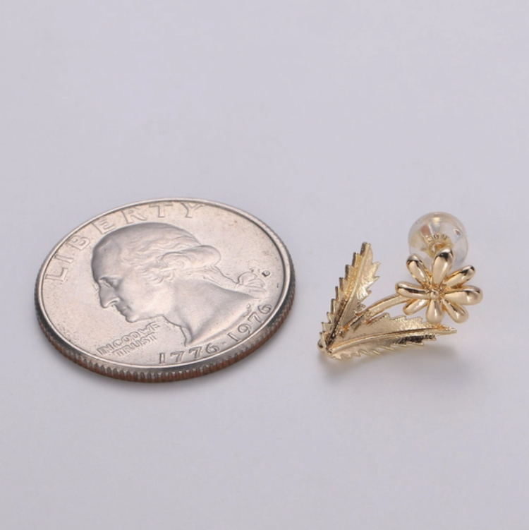 Flower Stud Earrings 14k Gold Filled