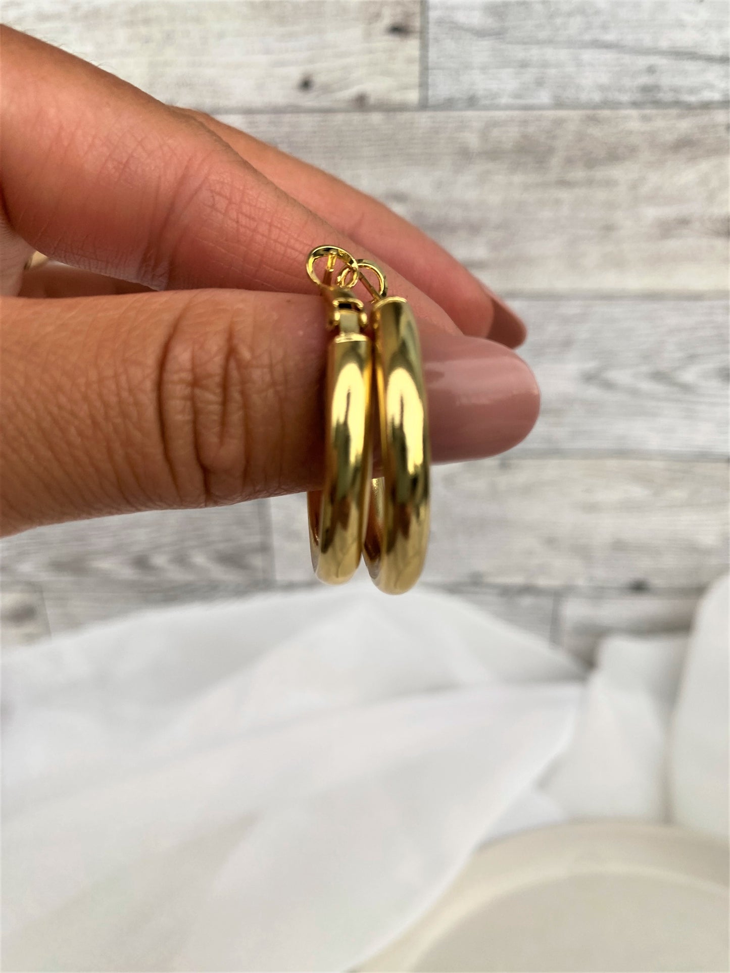14k Gold Filled Huggie Hoop Earrings