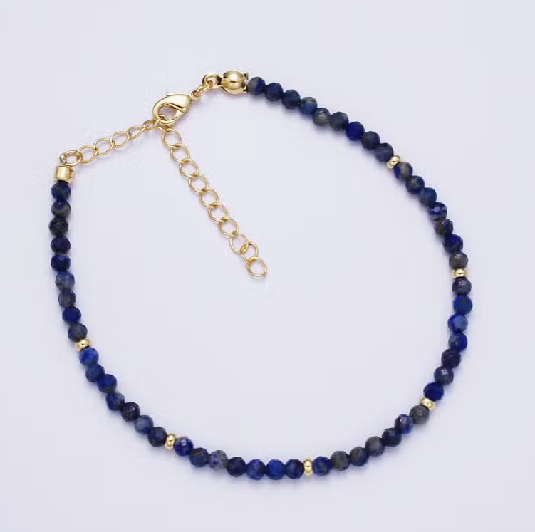 Natural Stone Grounding Bracelet- Minimalist Bracelet-Healing Stone Yoga Dainty Bracelet Gift for Women