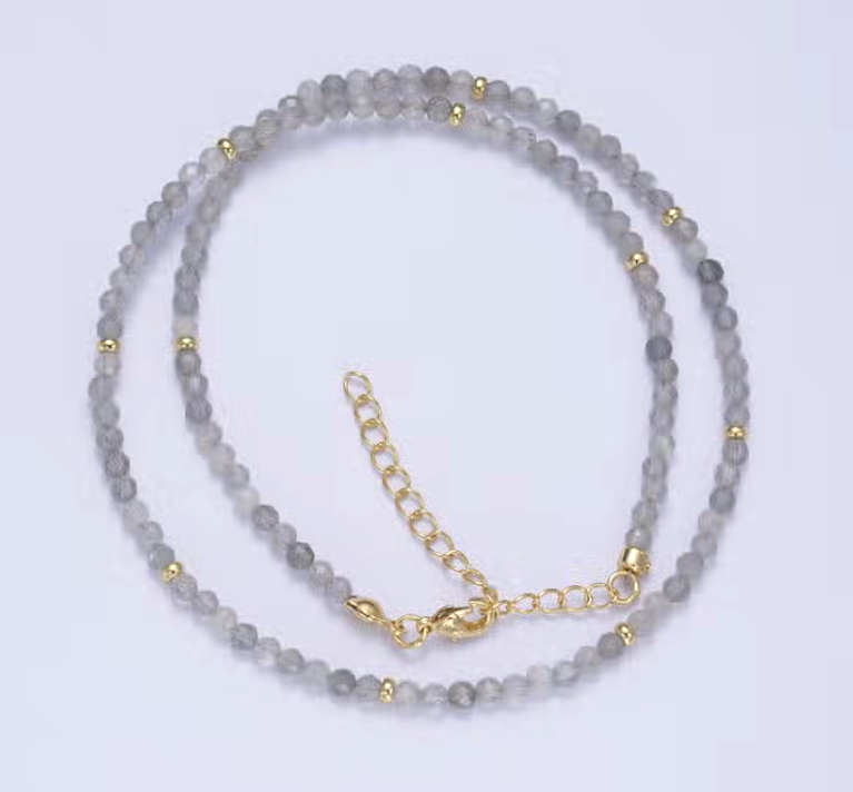 Handmade Necklace. Natural gemstone necklace. Healing necklace.  Minimalist style necklace. Gift for her. Gift for women.