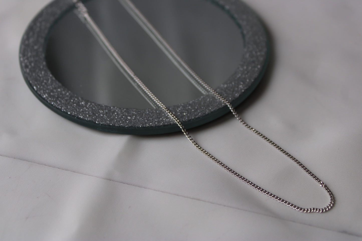 Fine 925 Sterling Silver Chain Necklace with flower charm