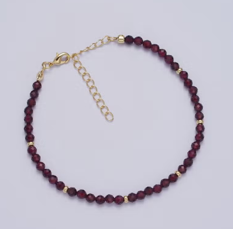 Natural Stone Grounding Bracelet- Minimalist Bracelet-Healing Stone Yoga Dainty Bracelet Gift for Women