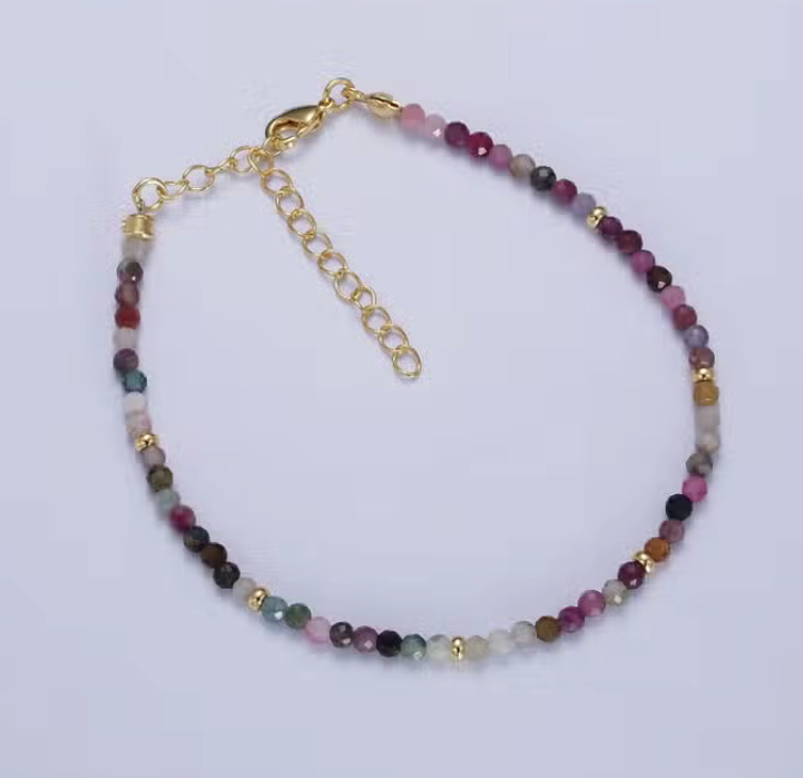 Natural Stone Grounding Bracelet- Minimalist Bracelet-Healing Stone Yoga Dainty Bracelet Gift for Women