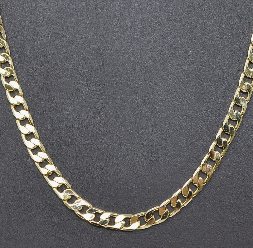 14K Gold Filled Miami Cuban Curb Necklace Chain